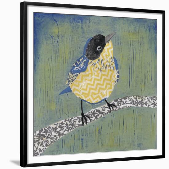 Patchwork Wren II-Grace Popp-Framed Premium Giclee Print