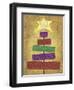 Patchwork Xmas Tree-Margaret Wilson-Framed Giclee Print