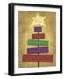 Patchwork Xmas Tree-Margaret Wilson-Framed Giclee Print