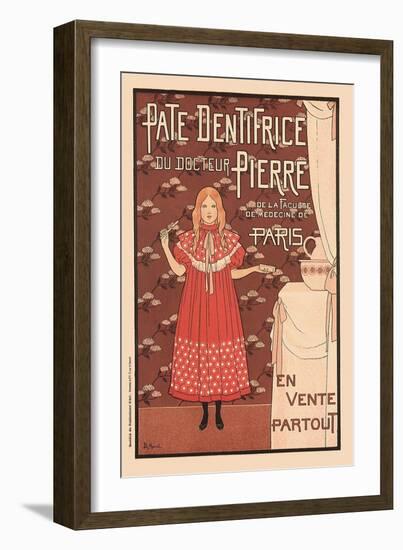 Pate Dentifrice du Docteur Pierre, c.1894-Louis Maurice Boutet De Monvel-Framed Giclee Print