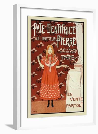 Pate Dentrifice du Docteur Pierre-Louis Maurice Boutet De Monvel-Framed Art Print