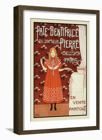 Pate Dentrifice du Docteur Pierre-Louis Maurice Boutet De Monvel-Framed Art Print