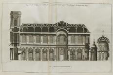 Planche 214 : Coupe sur l'autel de la chapelle du collège des Irlandais , rue des Carmes à Paris-Pate-Giclee Print