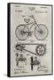 Patent--Bicycle-Alicia Ludwig-Framed Stretched Canvas