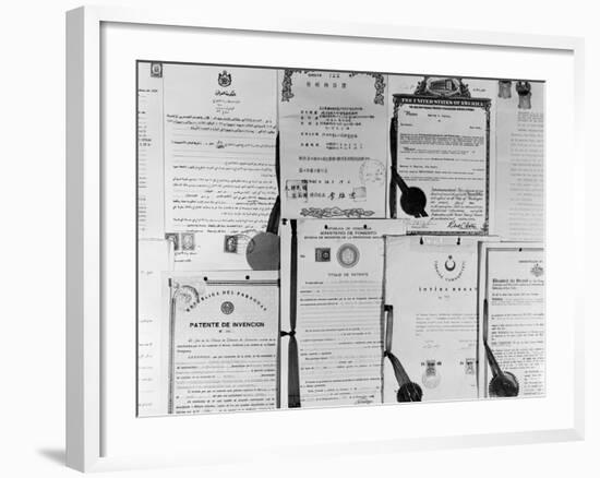 Patent Certificates-Charles Rotkin-Framed Photographic Print