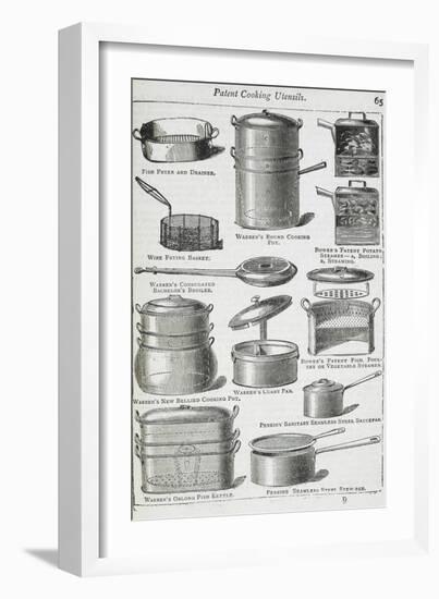 Patent Cooking Utensils-Isabella Beeton-Framed Giclee Print