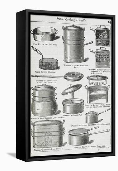 Patent Cooking Utensils-Isabella Beeton-Framed Stretched Canvas