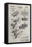 Patent--Lego-Alicia Ludwig-Framed Stretched Canvas