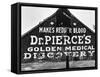 Patent Medicine Sign on A Barn-Dorothea Lange-Framed Stretched Canvas