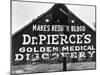 Patent Medicine Sign on A Barn-Dorothea Lange-Mounted Photographic Print