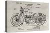 Patent--Motorcycle-Alicia Ludwig-Stretched Canvas