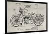 Patent--Motorcycle-Alicia Ludwig-Framed Art Print