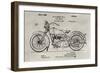 Patent--Motorcycle-Alicia Ludwig-Framed Art Print