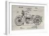 Patent--Motorcycle-Alicia Ludwig-Framed Art Print