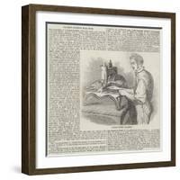 Patent Sewing Machine-null-Framed Giclee Print