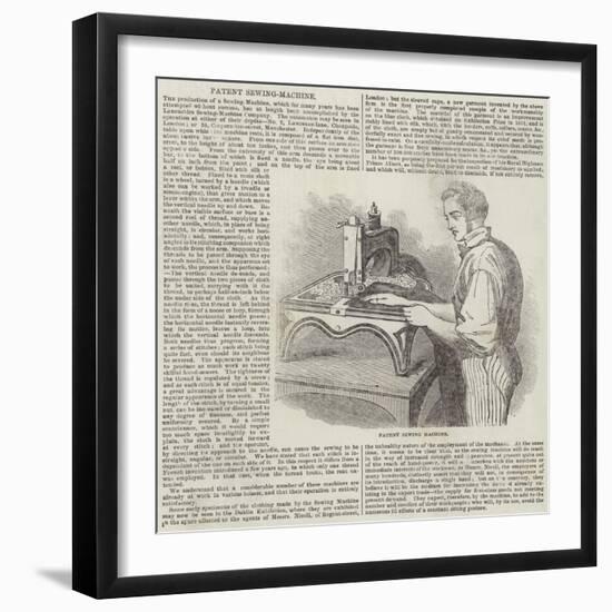 Patent Sewing Machine-null-Framed Giclee Print