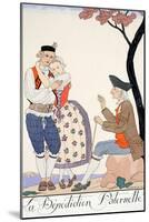 Paternal Blessing-Georges Barbier-Mounted Giclee Print
