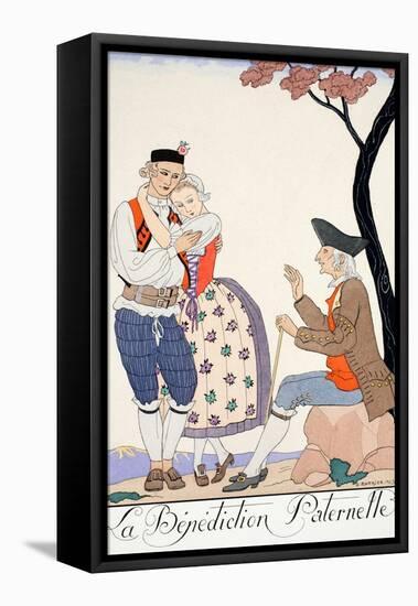 Paternal Blessing-Georges Barbier-Framed Stretched Canvas