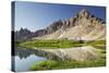 Paternkofel, Bšdensee Lakes, South Tyrol, the Dolomites Mountains, Italy-Rainer Mirau-Stretched Canvas