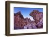 Paternkofel (Left) and Tre Cime Di Lavaredo Mountains at Dawn Seen Behind Rocks, South Tyrol, Italy-Frank Krahmer-Framed Photographic Print