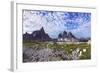 Paternkofel (Left) and Tre Cime Di Lavaredo Mountains, Sexten Dolomites, South Tyrol, Italy-Frank Krahmer-Framed Photographic Print