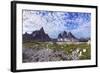 Paternkofel (Left) and Tre Cime Di Lavaredo Mountains, Sexten Dolomites, South Tyrol, Italy-Frank Krahmer-Framed Photographic Print