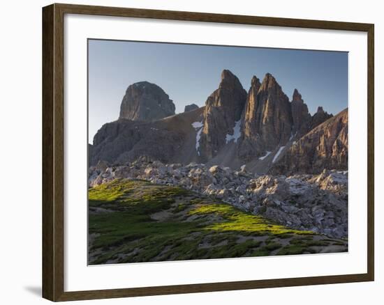 Paternkofel, Zwšlferkofel, South Tyrol, the Dolomites Mountains, Italy-Rainer Mirau-Framed Photographic Print