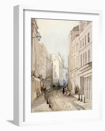 Paternoster Row, City of London, 1851-Thomas Colman Dibdin-Framed Giclee Print