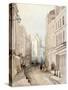 Paternoster Row, City of London, 1851-Thomas Colman Dibdin-Stretched Canvas