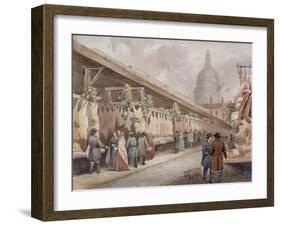 Paternoster Square, London, C1860-null-Framed Giclee Print