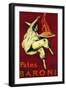 Pates Baroni Vintage Poster - Europe-Lantern Press-Framed Art Print