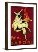 Pates Baroni Vintage Poster - Europe-Lantern Press-Framed Art Print