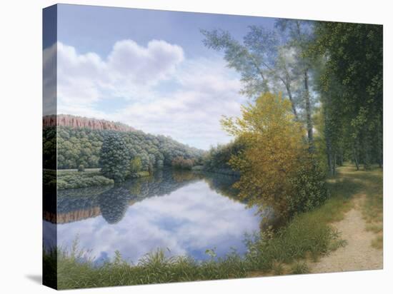 Path Along the River-Arzt-Stretched Canvas