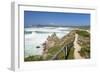 Path Along the West Coast at the Beach of Rena Maiore, Sardinia, Italy, Mediterranean, Europe-Markus Lange-Framed Photographic Print