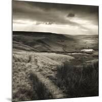 Path and Reservoir Above Lumbutts in Yorkshire. Photographed For 'Remains Of Elmet' by Ted Hughes-Fay Godwin-Mounted Giclee Print