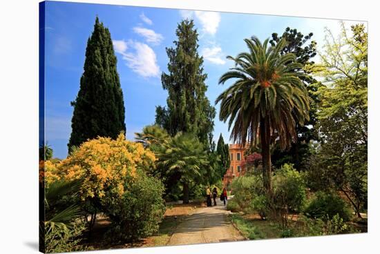 Path at Hanbury Botanic Gardens near Ventimiglia, Province of Imperia, Liguria, Italy-null-Stretched Canvas