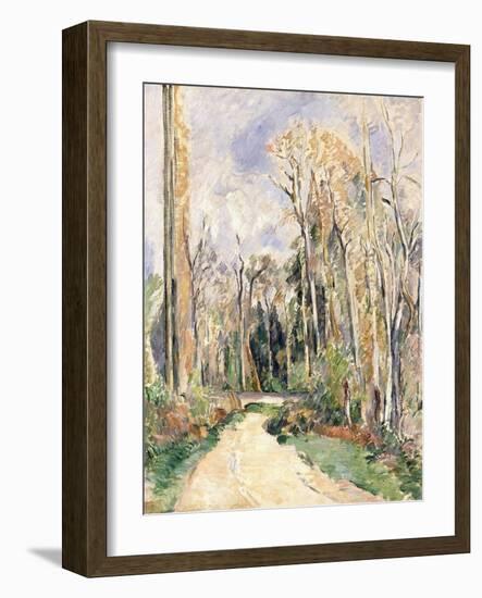 Path at the Entrance of the Forest, C.1879-Paul Cézanne-Framed Giclee Print