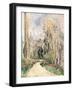 Path at the Entrance of the Forest, C.1879-Paul Cézanne-Framed Giclee Print