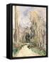 Path at the entrance of the forest (Chemin a l'entree de la foret). Ca. 1879-Paul Cézanne-Framed Stretched Canvas