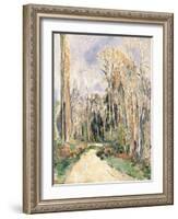 Path at the entrance of the forest (Chemin a l'entree de la foret). Ca. 1879-Paul Cézanne-Framed Giclee Print