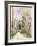Path at the entrance of the forest (Chemin a l'entree de la foret). Ca. 1879-Paul Cézanne-Framed Giclee Print