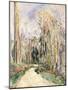 Path at the entrance of the forest (Chemin a l'entree de la foret). Ca. 1879-Paul Cézanne-Mounted Giclee Print