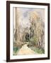 Path at the entrance of the forest (Chemin a l'entree de la foret). Ca. 1879-Paul Cézanne-Framed Giclee Print