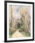 Path at the entrance of the forest (Chemin a l'entree de la foret). Ca. 1879-Paul Cézanne-Framed Giclee Print