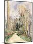 Path at the entrance of the forest (Chemin a l'entree de la foret). Ca. 1879-Paul Cézanne-Mounted Premium Giclee Print