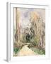 Path at the entrance of the forest (Chemin a l'entree de la foret). Ca. 1879-Paul Cézanne-Framed Giclee Print