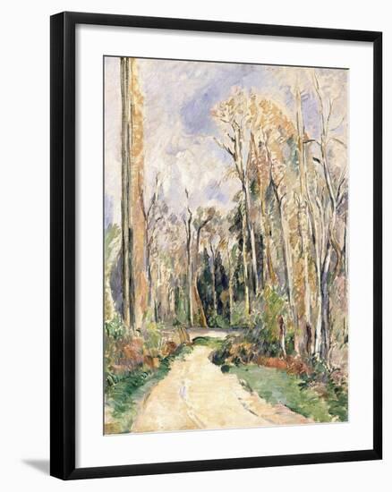 Path at the entrance of the forest (Chemin a l'entree de la foret). Ca. 1879-Paul Cézanne-Framed Giclee Print