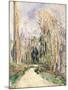 Path at the entrance of the forest (Chemin a l'entree de la foret). Ca. 1879-Paul Cézanne-Mounted Giclee Print