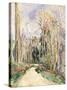 Path at the entrance of the forest (Chemin a l'entree de la foret). Ca. 1879-Paul Cézanne-Stretched Canvas