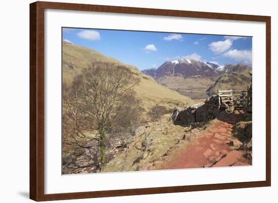 Path from Scale Beck to Red Pike in Winter-Peter Barritt-Framed Photographic Print